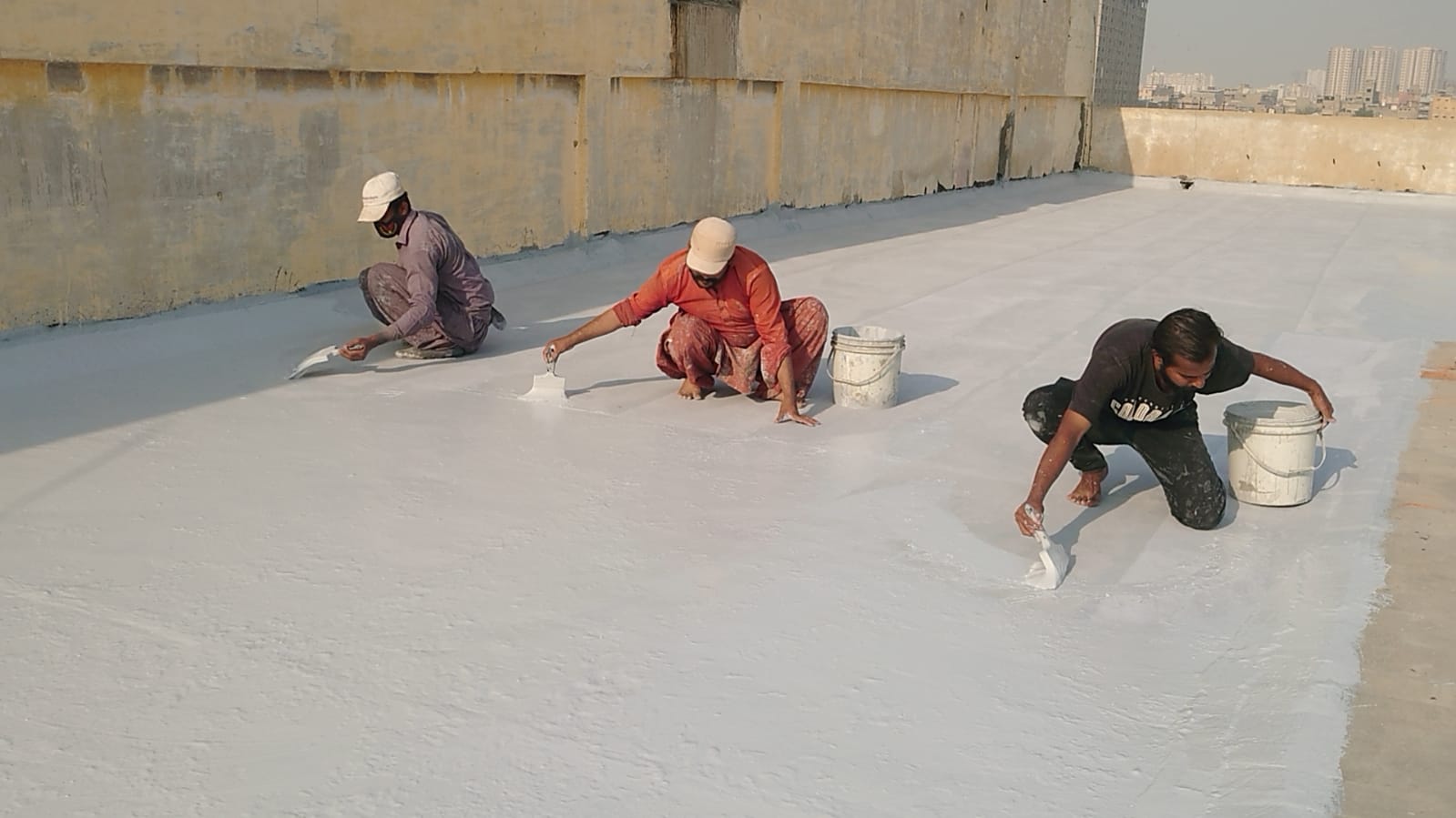 North Nazimabad Roof Sealing roofing project